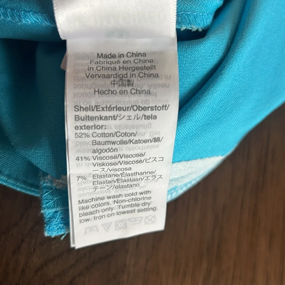 J.Crew Women’s Aqua Wide Leg Pants 14